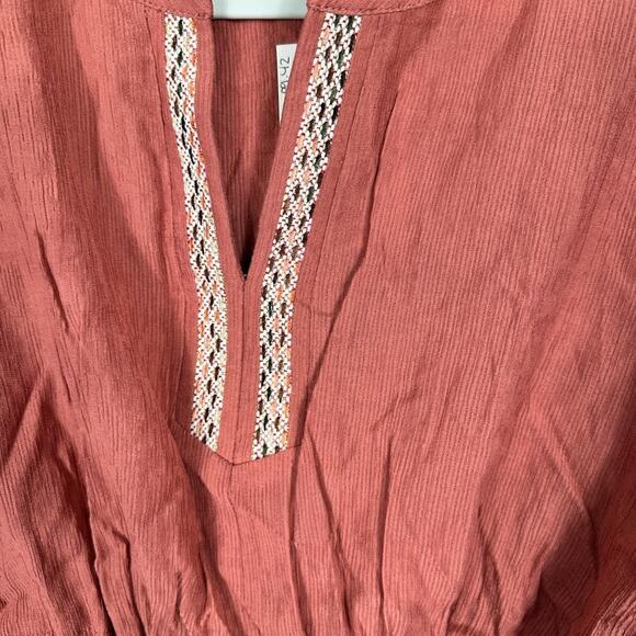 Anthropologie See U Soon Pinkish Brown Top Small - Picture 4 of 4